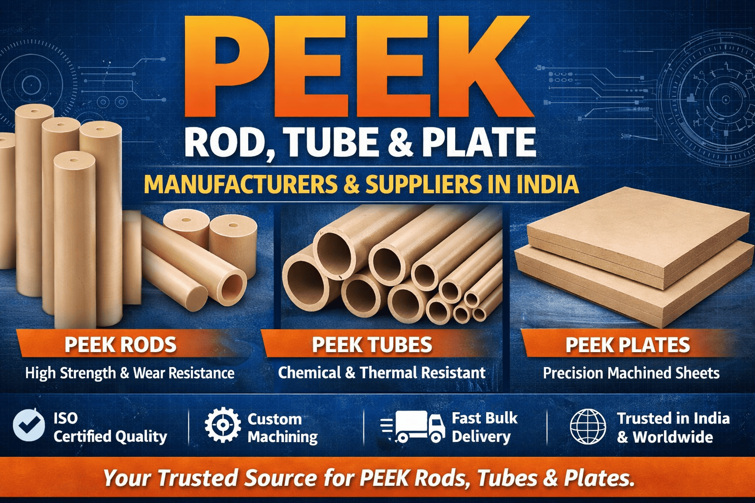 PEEK vs PTFE: Which Engineering Plastic is Best for High-Temperature Industrial Applications in India?